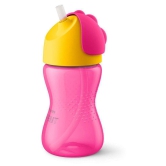 Philips Avent Pink Plastic Straw sippers baby sipper bottle Baby Bottle