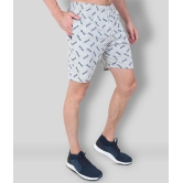 Zeffit - Grey Cotton Blend Mens Shorts ( Pack of 1 ) - None