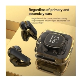 VERONIC With Digital Display Bluetooth True Wireless (TWS) In Ear 30 Hours Playback Powerfull bass,Fast charging IPX4(Splash & Sweat Proof) Black