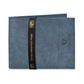 Walrus Faux Leather Blue Casual Regular Wallet