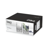 Treo Barley 225 ML Juice Tumbler | Transparent | Set of 6 Pcs