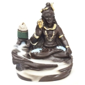 Buzz Lord Shiva Smoke Back Flow Cone Incense Holder With 10 Cone - Sculpture