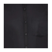 SREY - 100% Cotton Slim Fit Black Mens Formal Shirt ( Pack of 1 ) - None