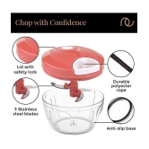 Frenchware - Multi Plastic Mannual Chopper 400 ml ( Pack of 1 ) - Multi