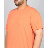 XFOX Cotton Blend Regular Fit Solid Half Sleeves Mens T-Shirt - Coral ( Pack of 1 ) - None