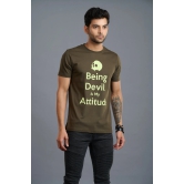 Being Devil Is My Attitude Printed T-Shirt for Men XL