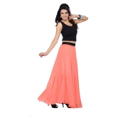 Sttoffa Georgette A-Line Skirt - Orange - 38