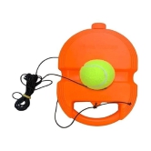 sevriza Tennis Trainer Rebound Ball with String Solo Tennis Trainer Set Self Tennis Practice Ball with String Cricket Trainer Rebound Ball with Rope Fill Sand or Water (Multicolor) (No Racke