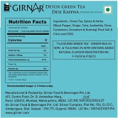 Girnar Green Tea - Detox/Desi Kahwa, 25 gm (10 Bags x 2.5 gm each)