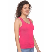 Sona 8008 Pink Camisole Racer Back for Gym Workout, Exercise, Yoga etc-S / Pink / Cotton