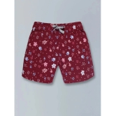 PLUM TREE - Dark Red Cotton Girls A-Line Skirt ( Pack of 2 ) - None