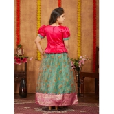 Aarika Pink Silk Girls Lehenga Choli Set ( Pack of 1 ) - None