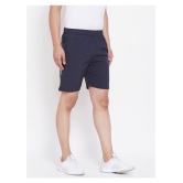 RANBOLT Navy Polyester Lycra Running Shorts - None