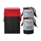 HOMETALES Red Laundry Bag