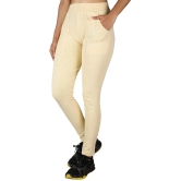 KARARO JEGGINGS - Cotton Blend Skinny Fit Cream Womens Jeggings ( Pack of 2 ) - None