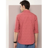 Dillinger 100% Cotton Regular Fit Printed Full Sleeves Mens Casual Shirt - Pink ( Pack of 1 ) - None