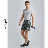 Mens Dryfit Camo Print Shorts-Airforce / XXL