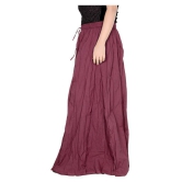 Sttoffa Cotton Broomstick Skirt - Maroon - 50