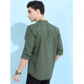 Ketch Cotton Blend Regular Fit Solids Full Sleeves Mens Casual Shirt - Green ( Pack of 1 ) - None