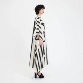 White & Black Kaftan Dress