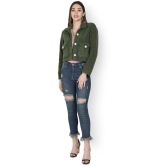 NUEVOSDAMAS Polyester Blend Green Jackets Single - L