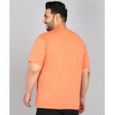 XFOX Cotton Blend Regular Fit Solid Half Sleeves Mens T-Shirt - Coral ( Pack of 1 ) - None