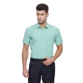 Men Green  Formal Half Sleeves Formal Shirt