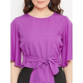 Women Knot Top With Asymmetry Skirt