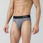 Pace Cotton Rib Briefs Ash Grey XXL