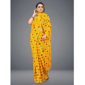 ANAND SAREES - Yellow Georgette Saree Without Blouse Piece ( Pack of 1 ) - Yellow