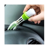 HOMETALES - Car Cleaning Car AC Vent Window Brush Double Head Keyboard Clean Brush Multifunctional Auto Indoor Air-Condition Outlet Cleaning Tools car accessories (Pack of 1)