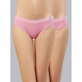 C9 Airwear Pink Nylon Solid Womens Briefs ( Pack of 2 ) - None