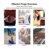 HORSE FIT New Finger Gripper Strength Trainer Forearm Exerciser Hand Yoga Resistance Band Finger Expander Finger Extension Exerciser Climbing Finger Strengthener. - Multi Color