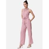 ALL WAYS YOU Pink Georgette Regular Fit Womens Jumpsuit ( Pack of 1 ) - None