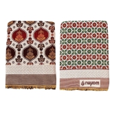 Mandhania MayurPankh 3D Solapur Chaddar 100% Cotton Dailyuse Single Bed Blanket Pack of 2 (203)