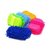 New Multi Colour Car Washing Sponge With Microfiber Washer Towel Duster For Cleaning Car.(1pcs)