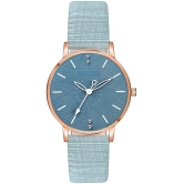 Newman Blue Leather Analog Womens Watch