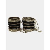 Zeneme Black Bangle Set ( Pack of 1 ) - None