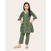 Kaaludii Girls Casual Kurta and Trouser Set-Brown / 10 - 11 Years