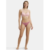 Jockey 1242 Wirefree Non Padded Super Combed Cotton Elastane Cross Over Everyday Bra - Candy Pink - None