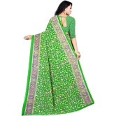 LEELAVATI - Light Green Georgette Saree With Blouse Piece ( Pack of 1 ) - Light Green