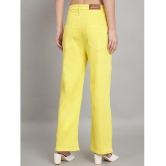 AngelFab - Yellow Denim Flared Women''s Jeans ( Pack of 1 ) - None