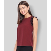 ALL WAYS YOU - Maroon Polyester Womens Regular Top ( Pack of 1 ) - XS