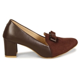 Ishransh - Brown Women's Pumps Heels - None