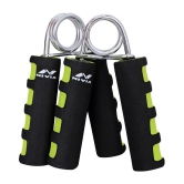 Nivia Foam Grip 2.0 Hand Grip/Fitness Grip  (Black, Green) - Black