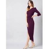 Sheetal associates - Purple Cotton Blend Womens Wrap Dress ( Pack of 1 ) - None