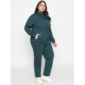 YHA Green Fleece Solid Tracksuit - Pack of 1 - None