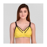 Desiprime - Yellow Cotton Solid Womens Maternity Bra ( Pack of 1 ) - 44B