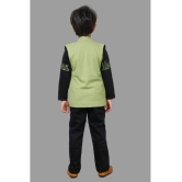 DKGF Fashion - Green Cotton Blend Boys Shirt & Pants ( Pack of 1 ) - None