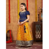 Aarika Navy Blue Silk Girls Lehenga Choli Set ( Pack of 1 ) - None